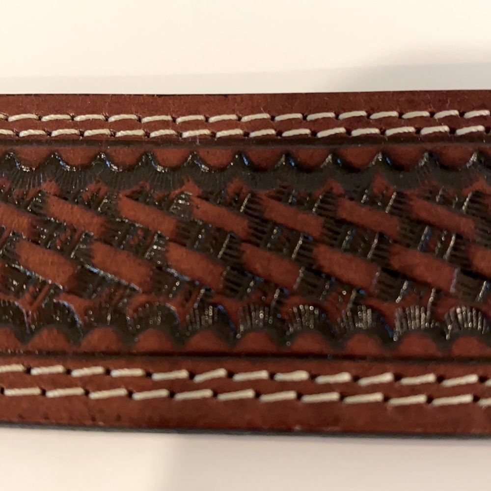 Euc Belt With Tech Ether Guild Solid Brass Buckle - image 5